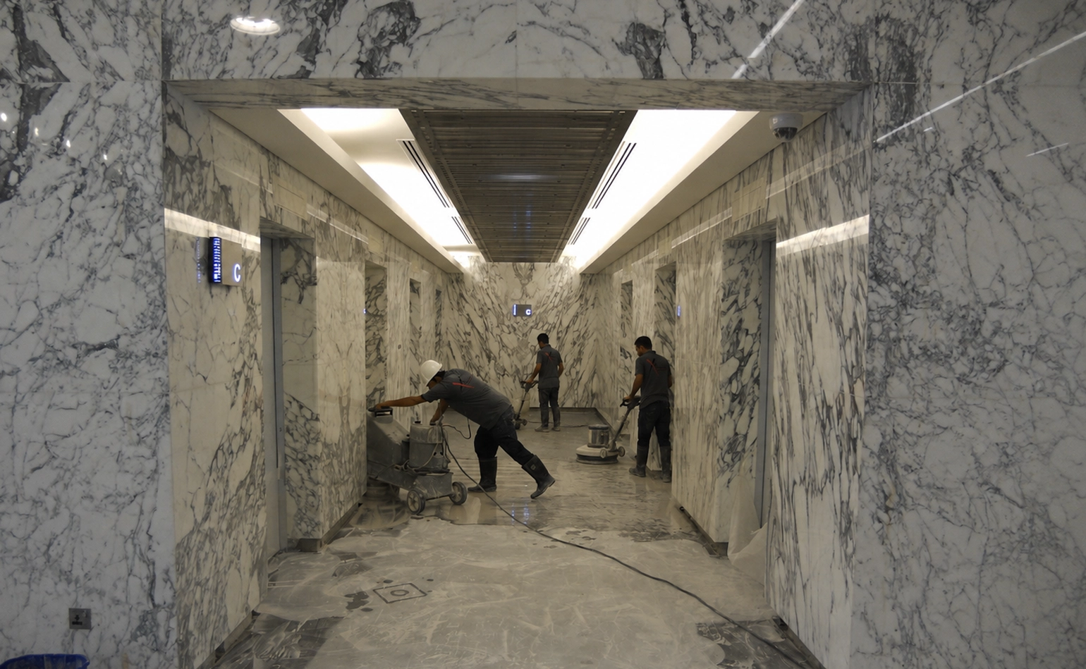 Marble cladding and tile installation works by X4 Design and Build