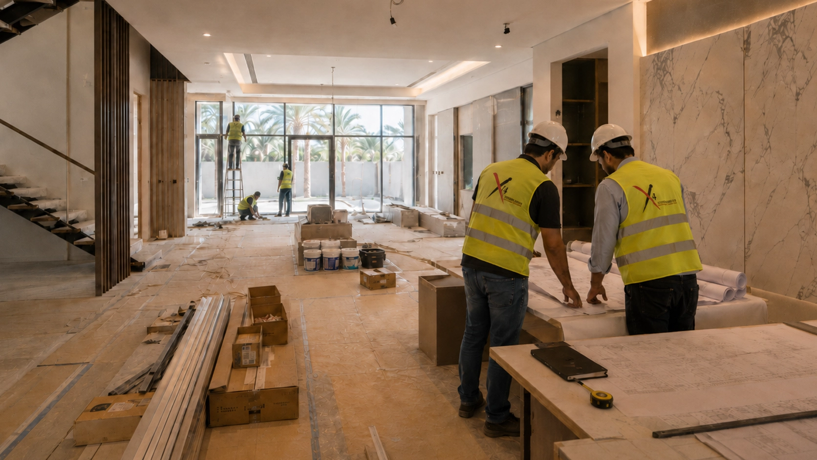 Turnkey interior delivery from empty space to finished fit-out by X4 Design and Build